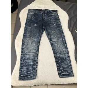 Jordan Craig Jeans Men's 40x32 Legacy Edition Aaron Acid Wash Ripped Distress